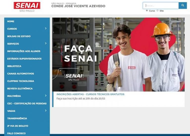 Senai Ipiranga Inscri Es Cursos Dispon Veis Requisitos